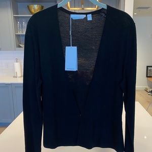 Hugo Boss Merino Wool One-Clasp Cardigan
